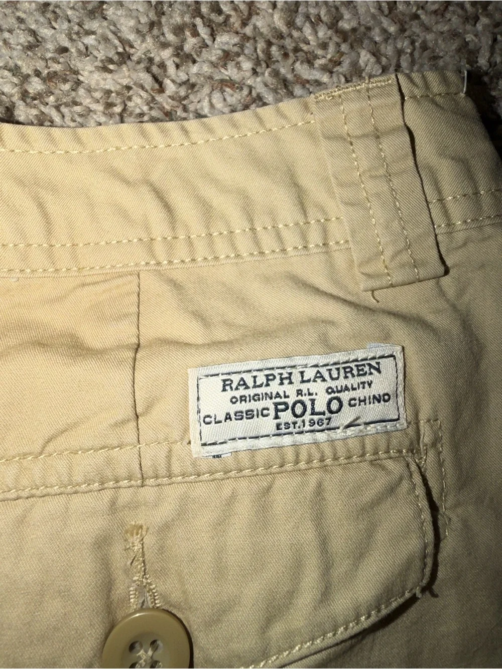 Ralph Lauren Polo Men’s Khaki/Tan Chino Pants